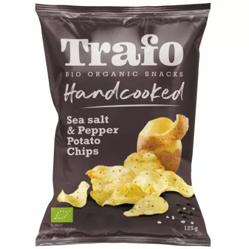 Økologiske Kartoffelchips Salt & Pepper - 125G - Trafo