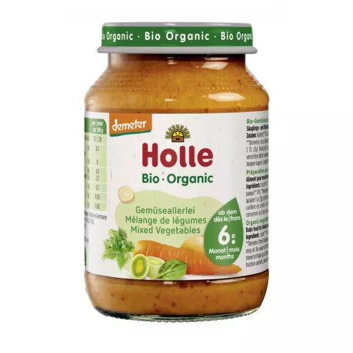 Biodynamisk Grøntsagsmos fra 6 mdr. - 190G - Holle