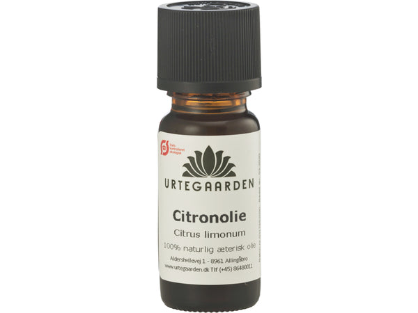 Økologisk Citronolie Æterisk Olie - 10ML - URTEGAARDEN