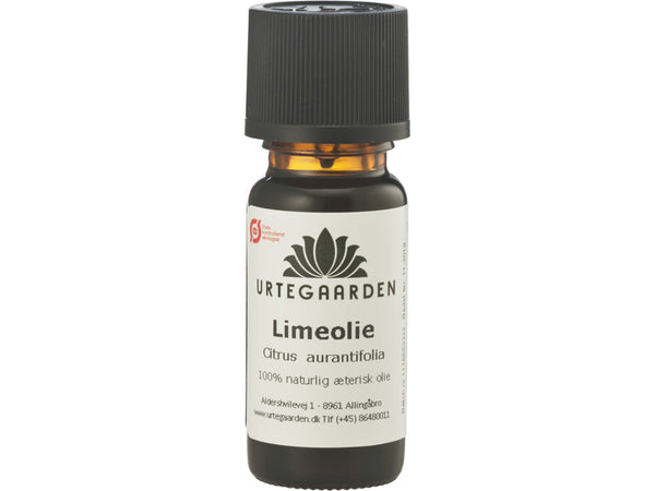 Økologisk Limeolie Æterisk Olie - 10ML - URTEGAARDEN