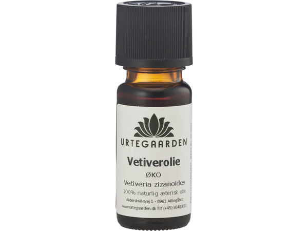 Økologisk Vetiverolie Æterisk Olie - 10ML - URTEGAARDEN