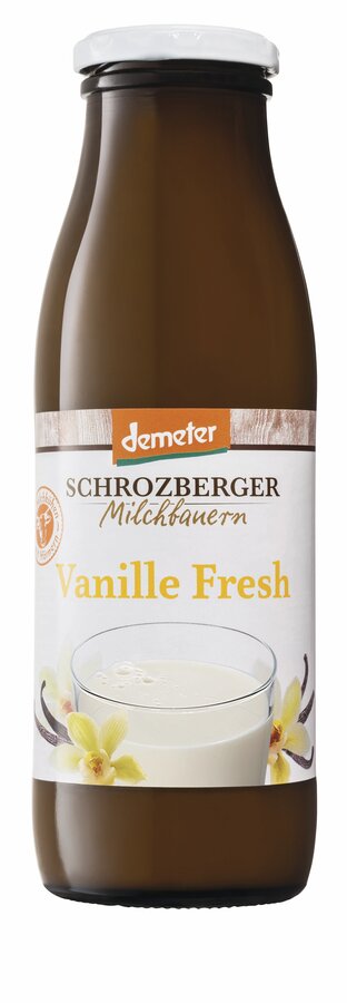 Biodynamisk Sødmælks Vaniljemælk - 500ML - Schrozberger