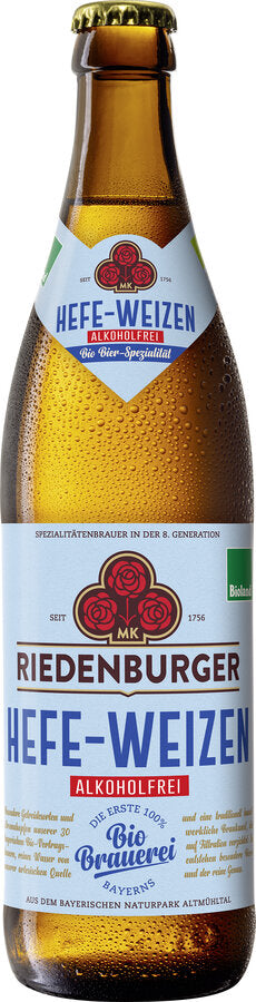 Økologisk Alkoholfri Hvedeøl - 500ML - Riedenburger Brauhaus