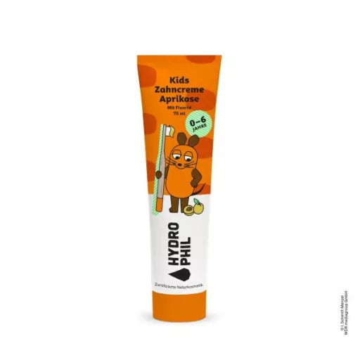 Tandpasta Abrikos KIDS med Flour - 75ML - Hydrophil