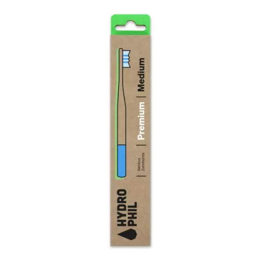 Bambus Tandbørste Premium Medium - 1 Stk - Hydrophil
