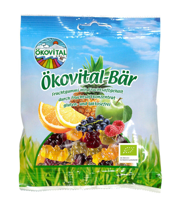 Økologiske Vingummibjørne - 80G - Ökovital