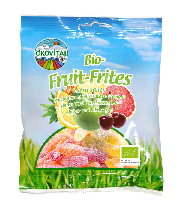 Økologiske Sure Fruity Fritter - 80G - Ökovital