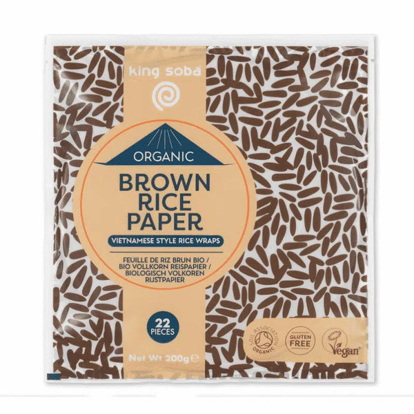 Økologisk Rispapir Brune Ris - 200G/22Ark - King Soba