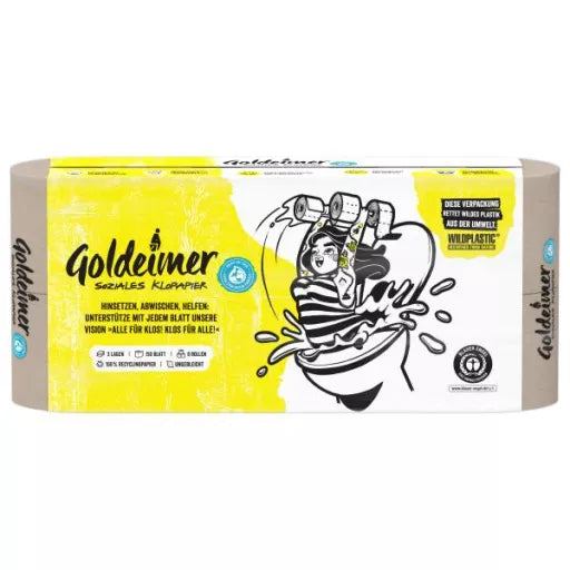 Toiletpapir 3-lag - 8 Ruller - Goldeimer