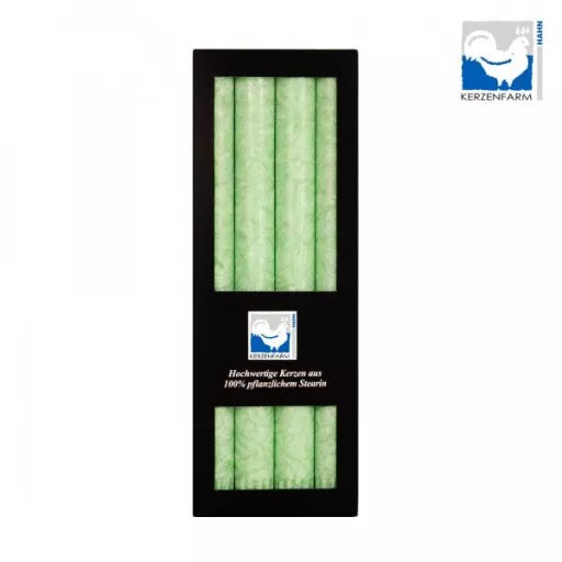 Stearin Kronelys Mint - 4 Stk - Kerzenfarm Hahn