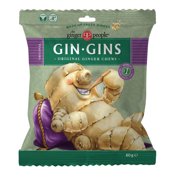 Ginger Chews Gin Gins Original  - 60G - Ginger People