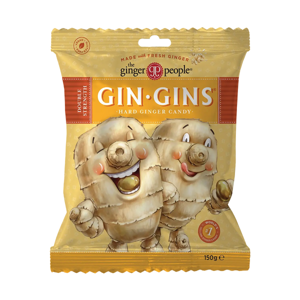 Ginger Gin Gins Double Strength Hard Candy - 150G - Ginger People
