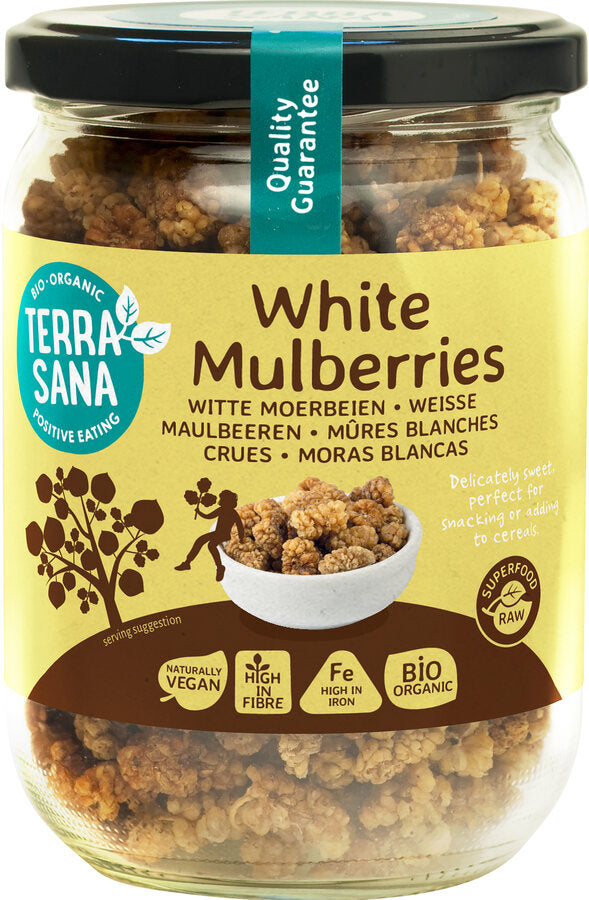 Økologiske RAW Hvide Morbær - 190G - Terrasana