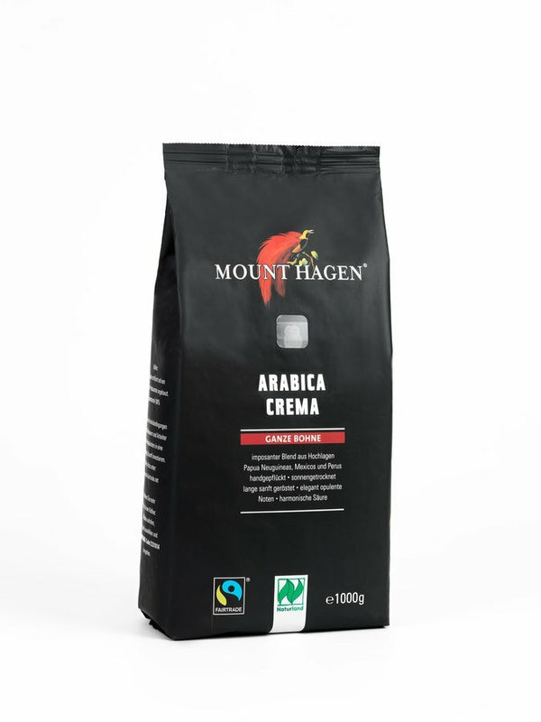 Økologiske Hele Kaffebønner Arabica Crema - 1000G - Mount Hagen