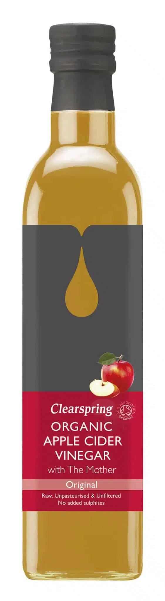 Økologisk Æblecidereddike med Eddikemor - 500ML - Clearspring
