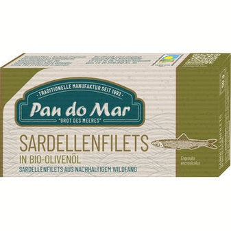 Ansjoser i Økologisk Olivenolie - 50G - Pan Do Mar