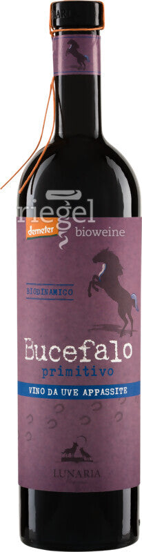 Biodynamisk Bucefalo Primitivo Vino Da Uve Appassite Terre di Chieti IGP - 750ML - Lunaria