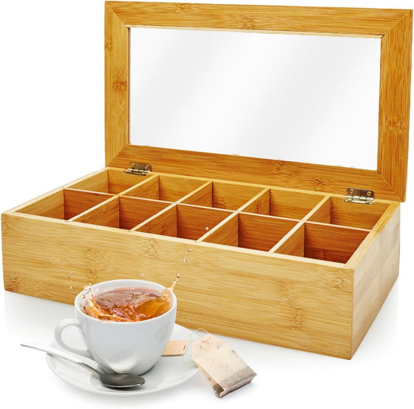 Dekorativ Teboks - 10 Rum - Bambus