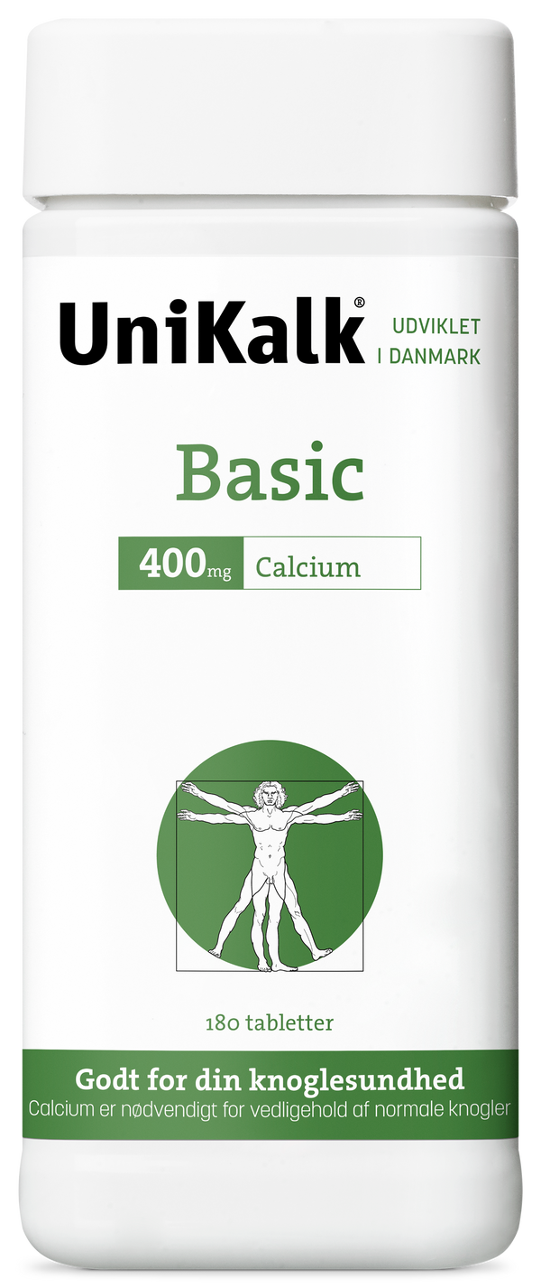 UniKalk Basic - 180 Tabletter Kapsler - Unikalk