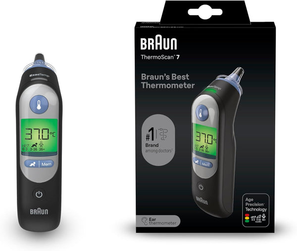 Braun - ThermoScan 7 Age Precision Øre Termometer - Sort