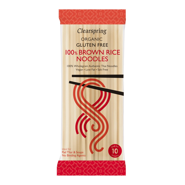 Økologiske Brune Risnudler - 200G - Clearspring