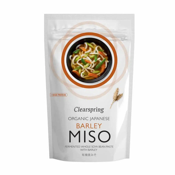Økologisk Pasteuriseret Byg Miso  - 300G - Clearspring
