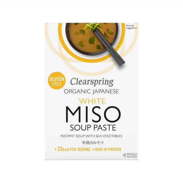 Økologisk Instant Hvid Miso Suppe med Tang - 4x15G - Clearspring