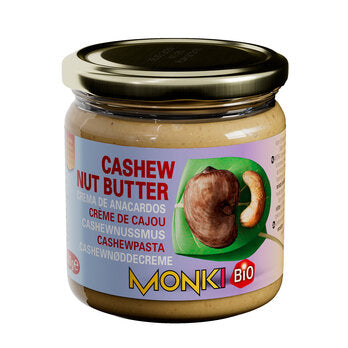 Økologisk Nøddesmør - Ristede Cashewnødder - 330G - Monki