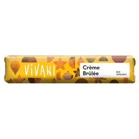 Økologisk Chokoladebar Crème Brûlée - 35G - VIVANI