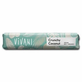 Økologisk Chokoladebar Crunchy Coconut - 35G - VIVANI