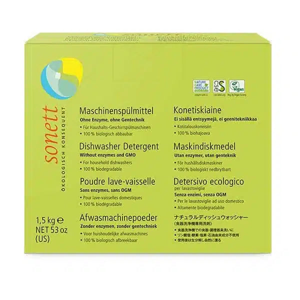 Maskinopvask Pulver - 1,5KG - Sonett
