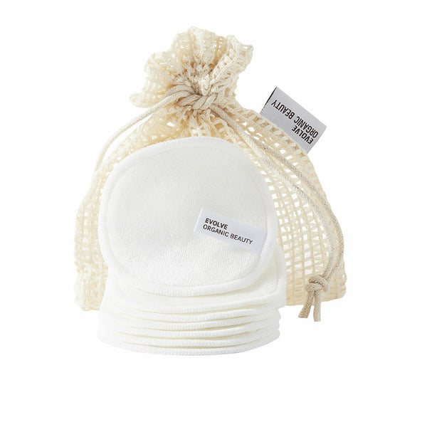 Bamboo Reusable Makeup Remover Pads - 7 Stk - Evolve
