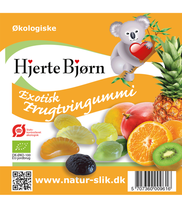 Økologisk Eksotisk Frugtvingummi - 80G - Coala's Naturprodukter