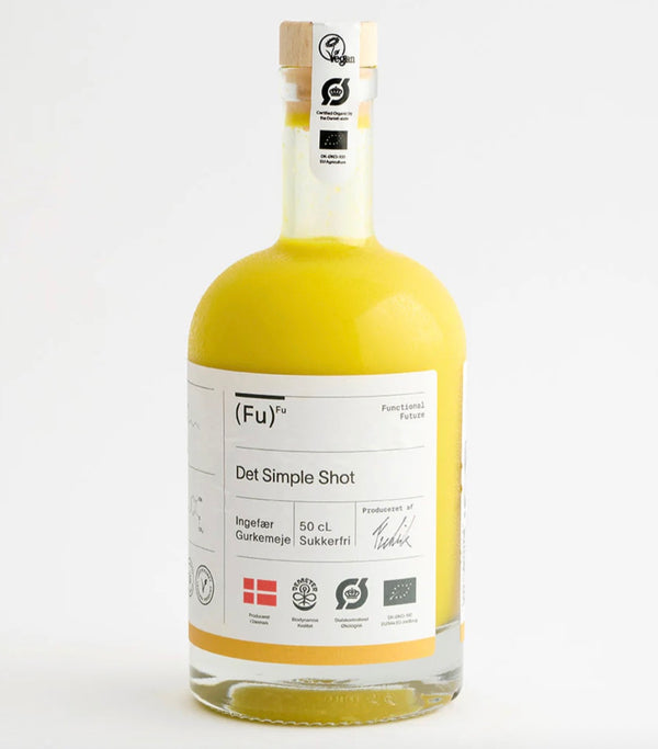Biodynamisk Det Simple Ingefær & Gurkemeje Shot - 500ML - Functional Future