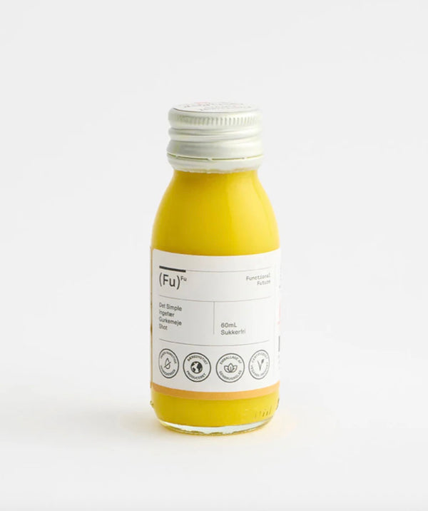 Biodynamisk Det Simple Ingefær & Gurkemeje Shot - 60ML - Functional Future