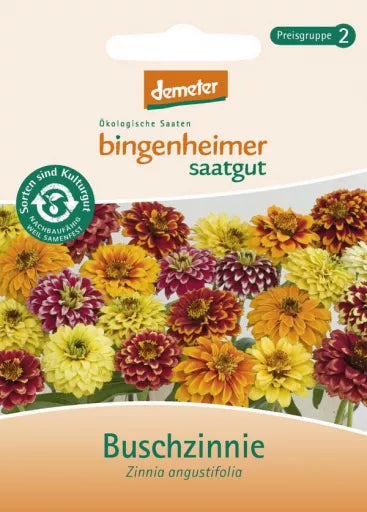 Biodynamisk Frøkenhat 'Zinnia Busk' - Bingenheimer Saatgut