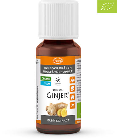 Økologiske Ingefærdråber Forte – 20ML - Ginjer
