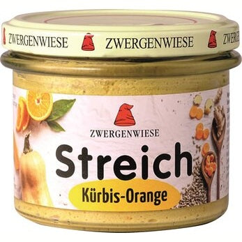 Økologisk Vegansk Smørrepålæg - Græskar & Appelsin - 180G - Zwergenwiese Streich