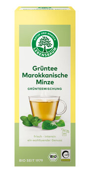 Økologisk Grøn Te med Marrokansk Mynte - 20 Breve - Lebensbaum