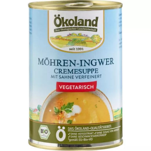 Økologisk Vegetarisk Gulerod & Ingefærsuppe - 400G - Ökoland