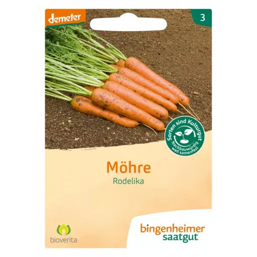 Biodynamisk Gulerødder 'Rodelika' - Bingenheimer Saatgut