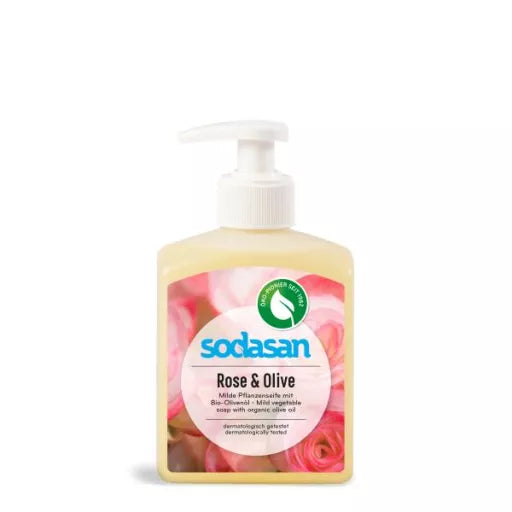 Håndsæbe Rose-Oliven - 300ML - Sodasan
