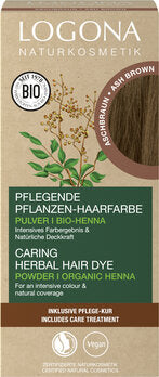 Henna Pulver Askebrun - 100G - Logona Naturkosmetik
