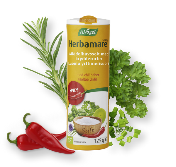 Økologisk Herbamare Urtesalt Spicy - 125G - A. Vogel