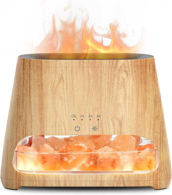 Himalayasalt Aroma Diffuser - 150 ml. - Træ Look