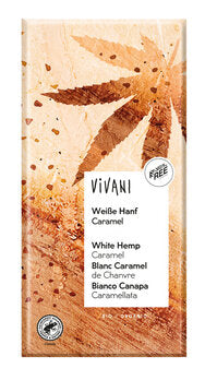 Økologisk Hvid Chokolade med Hamp Crispies og Fleur de sel - 80G - Vivani