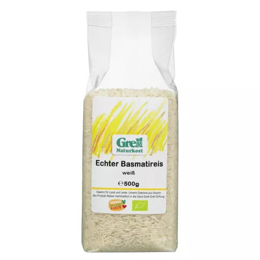 Økologiske Hvide Basmatiris - 500G - Grell Naturkost