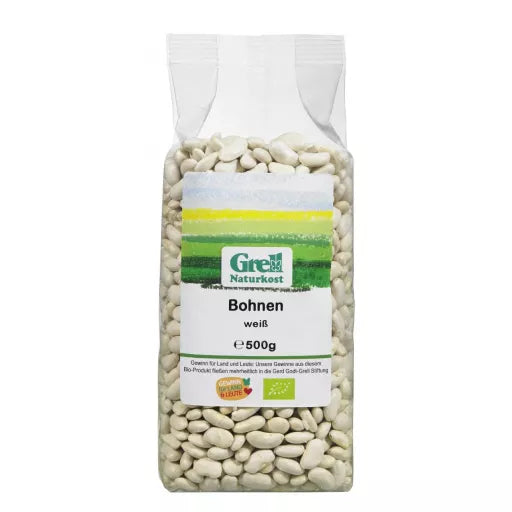 Økologiske Hvide Bønner - 500G - Grell Naturkost