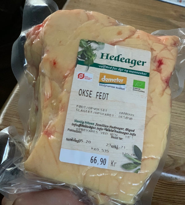 Økologisk Oksefedt - Ca. 500G - Hedeagergaard