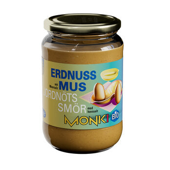 Økologisk Nøddesmør - Jordnødder - 650G - Monki